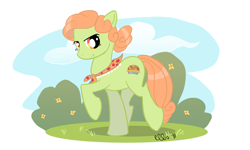 Size: 900x540 | Tagged: safe, artist:ellisarts, character:granny smith, female, solo, younger