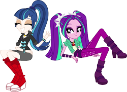 Size: 800x585 | Tagged: safe, artist:alkonium, artist:givralix, character:aria blaze, character:shining armor, character:sonata dusk, my little pony:equestria girls, gleaming shield, palette swap, rule 63, shining sonata, simple background, transparent background, vector