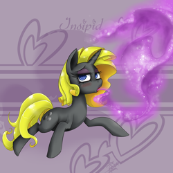 Size: 1000x1000 | Tagged: safe, artist:starlightspark, oc, oc only, oc:insipid, crisis equestria, solo
