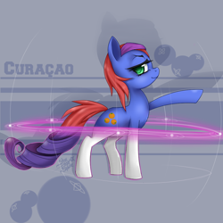 Size: 1000x1000 | Tagged: safe, artist:starlightspark, character:rarity, oc, oc:curacao, crisis equestria, solo, transformation
