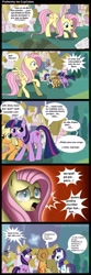 Size: 811x2436 | Tagged: safe, artist:frank1605, artist:musapan, character:applejack, character:fluttershy, character:rarity, character:twilight sparkle, fanfic:cupcakes, comic, spanish, translated in the comments, translation