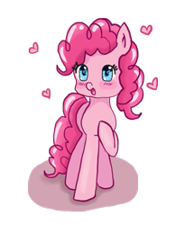 Size: 477x582 | Tagged: safe, artist:moekonya, character:pinkie pie, female, heart, heart eyes, simple background, solo, transparent background, wingding eyes