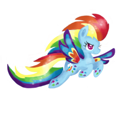 Size: 487x448 | Tagged: safe, artist:chiuuchiuu, character:rainbow dash, female, rainbow power, simple background, solo, transparent background