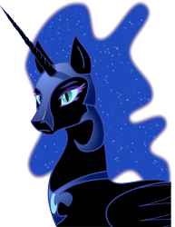 Size: 3888x5047 | Tagged: safe, artist:bugsydor, artist:leovictor, edit, character:nightmare moon, character:princess luna, .svg available, absurd resolution, eyelashes, female, frown, helmet, lidded eyes, simple background, solo, transparent background, vector