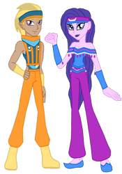 Size: 1118x1600 | Tagged: safe, artist:ferrokiva, character:amira, character:haakim, g4, my little pony:equestria girls, equestria girls-ified, saddle arabian, simple background, transparent background, vector