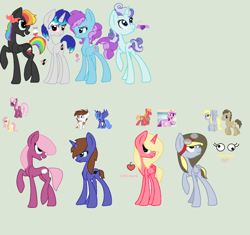 Size: 1024x961 | Tagged: safe, artist:askstormdrainandglac, artist:sararini, artist:skate-bear, character:big mcintosh, character:cheerilee, character:derpy hooves, character:doctor whooves, character:fluttershy, character:pipsqueak, character:princess cadance, character:princess luna, character:time turner, oc, parent:big macintosh, parent:cheerilee, parent:derpy hooves, parent:doctor whooves, parent:fluttershy, parent:king sombra, parent:octavia melody, parent:party favor, parent:pinkie pie, parent:pipsqueak, parent:princess cadance, parent:princess luna, parent:rainbow dash, parent:soarin', parent:sweetie belle, parent:vinyl scratch, parents:cadmac, parents:cheerishy, parents:doctorderpy, parents:lunapip, parents:partypie, parents:scratchtavia, parents:sombradash, species:alicorn, species:pony, adoptable, adopted, alicorn oc, collaboration, infidelity, magical lesbian spawn, offspring, parents:soarinbelle, simple background