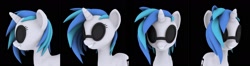Size: 1792x472 | Tagged: safe, artist:hashbro, character:dj pon-3, character:vinyl scratch, 3d
