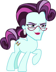 Size: 662x859 | Tagged: safe, artist:limeylassen, character:principal abacus cinch, equestria girls:friendship games, g4, my little pony: equestria girls, my little pony:equestria girls, abomination, female, glasses, human head pony, simple background, solo, transparent background, wat, what has science done