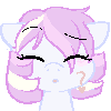 Size: 100x100 | Tagged: safe, artist:smallandnaughty, oc, oc only, oc:princess pastel, animated, explicit source, eyes closed, whistling