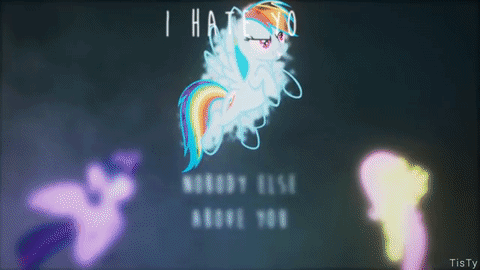 Size: 480x270 | Tagged: safe, artist:lunati, character:fluttershy, character:rainbow dash, ship:flutterdash, animated, effects, female, gnash, i hate u/ i love u, lesbian, olivia o'brien, pmv, shipping, song reference