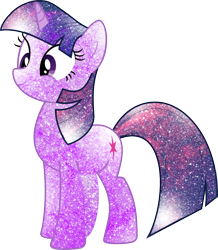 Size: 834x958 | Tagged: safe, artist:digiradiance, artist:mortris, character:twilight sparkle, female, galaxy, simple background, solo, transparent background, vector