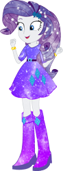 Size: 560x1518 | Tagged: safe, artist:digiradiance, artist:sketchmcreations, character:rarity, my little pony:equestria girls, boots, bracelet, clothing, female, galaxy, high heel boots, jewelry, simple background, skirt, solo, transparent background, vector