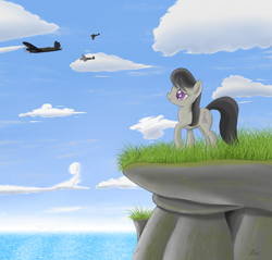 Size: 1400x1336 | Tagged: safe, artist:kasaler, character:octavia melody, species:earth pony, species:pony, g4, avro lancaster, british, female, hawker hurricane, mare, plane, royal air force, solo, supermarine spitfire, world war ii