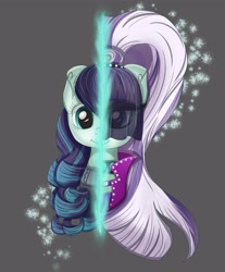 Size: 3900x4700 | Tagged: safe, artist:bratzoid, character:coloratura, character:countess coloratura, female, looking at you, rara, smiling, solo, two sides