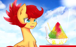 Size: 1920x1200 | Tagged: safe, artist:laptop-pone, oc, oc only, oc:rosa blossomheart, ais kacang, malaysia, solo