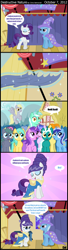 Size: 1024x3756 | Tagged: safe, artist:wildtiel, character:amethyst star, character:bon bon, character:carrot top, character:derpy hooves, character:golden harvest, character:goldengrape, character:lyra heartstrings, character:minuette, character:rarity, character:sea swirl, character:sunshower raindrops, character:sweetie drops, character:trixie, species:pegasus, species:pony, episode:boast busters, g4, my little pony: friendship is magic, beehive hairdo, comic, female, irrational exuberance, mare, updo