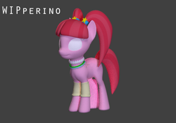 Size: 1006x708 | Tagged: safe, artist:durpy337, character:pacific glow, 3d, blender, female, render, solo, soon, wip