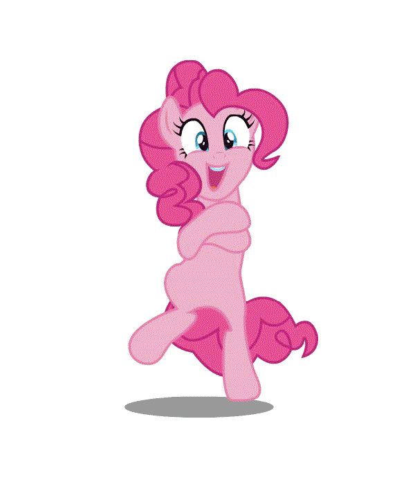 Size: 600x696 | Tagged: safe, artist:bigccv, character:pinkie pie, species:earth pony, species:pony, animated, bipedal, dancing, female, front view, gangnam style, low quality, mare, open mouth, simple background, smiling, solo, white background