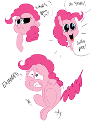 Size: 2480x3425 | Tagged: safe, artist:theponybox696, edit, character:pinkie pie, comic:the cutie pee, episode:the cutie map, g4, my little pony: friendship is magic, color edit, colored, covering crotch, desperation, explicit series, need to pee, omorashi, potty time