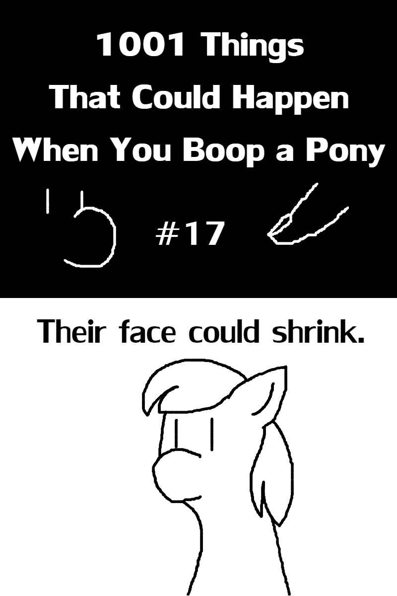 Size: 800x1200 | Tagged: safe, artist:barbra, 1001 boops, animated, boop, faec, finger, gif, muzzle, random pony, shrunken face, woll smoth
