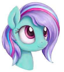 Size: 1311x1485 | Tagged: safe, artist:thebowtieone, oc, oc only, oc:fusia, species:earth pony, species:pony, bust, female, mare, portrait, simple background, solo, transparent background