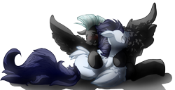 Size: 3536x1814 | Tagged: safe, artist:heyerika, character:soarin', character:thunderlane, species:pegasus, species:pony, g4, cute, eyes closed, floppy ears, gay, male, preening, shipping, simple background, soarilane, spread wings, stallion, transparent background, wings