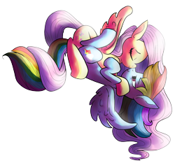 Size: 4500x4200 | Tagged: safe, artist:heyerika, character:fluttershy, character:rainbow dash, ship:flutterdash, absurd resolution, boop, cute, eyes closed, female, lesbian, noseboop, shipping, simple background, transparent background