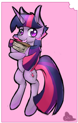 Size: 1656x2620 | Tagged: safe, artist:inkytophat, character:twilight sparkle, adorkable, book, cute, dork