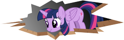 Size: 10216x3352 | Tagged: safe, artist:drakizora, character:twilight sparkle, character:twilight sparkle (alicorn), species:alicorn, species:pony, absurd resolution, ceiling pony, female, fourth wall, nose wrinkle, scrunchy face, solo
