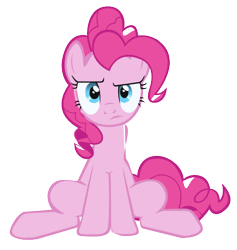 Size: 433x456 | Tagged: safe, artist:dipi11, character:pinkie pie, female, simple background, sitting, solo, svg, transparent background, vector