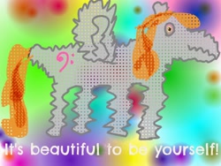 Size: 1024x768 | Tagged: safe, artist:super trampoline, oc, oc only, species:pegasus, species:pony, 1000 hours in ms paint, encouragement, encouraging, ms paint, poorly drawn encouragement ponies