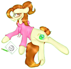 Size: 1024x1002 | Tagged: safe, artist:alliedrawsart, oc, oc only, oc:historic shine, species:earth pony, species:pony, blushing, clothing, female, glasses, hoodie, mare, simple background, solo, transparent background