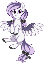 Size: 1024x1468 | Tagged: safe, artist:thebowtieone, oc, oc only, oc:lavender dust, species:pegasus, species:pony, colored wings, female, mare, multicolored wings, simple background, solo, transparent background