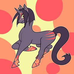 Size: 1250x1250 | Tagged: safe, artist:sterks, oc, oc only, oc:bewitched, species:pony, species:unicorn, freckles, polka dots, solo