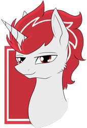 Size: 1060x1548 | Tagged: safe, artist:stormer, species:pony, species:unicorn, knock out, ponified, simple background, transformers, transformers prime