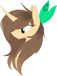 Size: 1280x1694 | Tagged: safe, artist:stormer, oc, oc only, species:pony, species:unicorn, bust, curved horn, portrait, simple background, solo, transparent background
