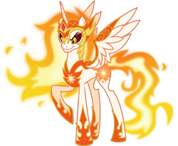 Size: 4810x3951 | Tagged: safe, artist:drakizora, character:daybreaker, character:princess celestia, species:alicorn, species:pony, episode:a royal problem, g4, my little pony: friendship is magic, .svg available, absurd resolution, female, mane of fire, simple background, solo, transparent background, vector