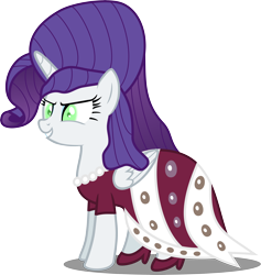 Size: 7522x7951 | Tagged: safe, artist:atomicmillennial, part of a set, character:rarity, species:alicorn, species:pony, episode:inspiration manifestation, g4, my little pony: friendship is magic, absurd resolution, alicornified, alternate hairstyle, alternate universe, female, her inspiration manifests, inspirarity, part of a series, possessed, race swap, raricorn, simple background, solo, transparent background, vector