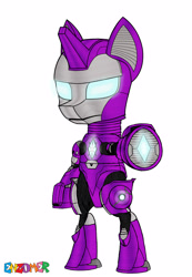 Size: 2548x3676 | Tagged: safe, artist:enzomersimpsons, character:rarity, species:pony, crossover, female, iron man, iron mare, my little avengers, simple background, solo, white background