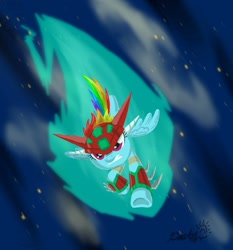 Size: 1209x1300 | Tagged: safe, artist:grandpalove, character:rainbow dash, crossover, getter robo, super robot wars