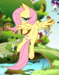 Size: 891x1128 | Tagged: safe, artist:grandpalove, character:fluttershy, flying