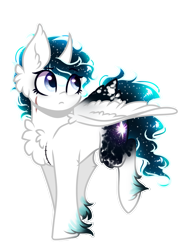 Size: 1005x1340 | Tagged: safe, artist:cloud-drawings, oc, oc only, oc:gitara, species:alicorn, species:pony, curved horn, female, mare, scar, simple background, solo, transparent background