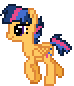 Size: 74x86 | Tagged: safe, artist:lost-our-dreams, oc, oc only, oc:starburst, parent:flash sentry, parent:twilight sparkle, parents:flashlight, species:pegasus, species:pony, kilalaverse, animated, female, gif, mare, offspring, pixel art, simple background, solo, transparent background, trotting