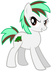 Size: 3000x4183 | Tagged: safe, artist:lost-our-dreams, oc, oc only, oc:mint chip, species:earth pony, species:pony, female, high res, mare, simple background, solo, transparent background