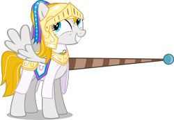 Size: 7246x5000 | Tagged: safe, artist:xenoneal, oc, oc only, oc:caramel splash, species:pegasus, species:pony, absurd resolution, clothing, female, helmet, jousting, mare, simple background, solo, transparent background, vector