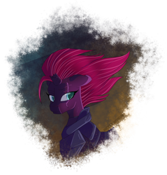 Size: 3285x3442 | Tagged: safe, artist:bratzoid, character:tempest shadow, species:pony, species:unicorn, my little pony: the movie (2017), broken horn, eye scar, female, mare, scar, scar on the wrong side, solo