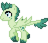 Size: 96x86 | Tagged: safe, artist:lost-our-dreams, oc, oc only, oc:turquoise blitz, parent:rarity, parent:spike, parents:sparity, species:dracony, kilalaverse, animated, gif, hybrid, interspecies offspring, offspring, pixel art, simple background, solo, transparent background, walking