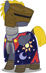 Size: 3196x5000 | Tagged: safe, artist:xenoneal, oc, oc only, oc:alpenglow, species:pegasus, species:pony, armor, chainmail, helm, high res, male, simple background, solo, stallion, transparent background, vector