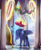 Size: 1600x1962 | Tagged: safe, artist:mechagen, character:princess celestia, character:princess luna, species:alicorn, species:pony, g4, clothing, crown, duo, female, glowing horn, hoof shoes, horn, jewelry, magic, magic aura, mare, morning ponies, now you're thinking with portals, pillow, portal, prank, profile, regalia, shoes, signature, spread wings, telekinesis, wings