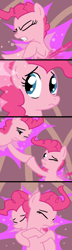 Size: 378x1312 | Tagged: safe, artist:gingermint, artist:icekatze, character:pinkie pie, species:earth pony, species:pony, episode:too many pinkie pies, g4, my little pony: friendship is magic, bad end, clone, comic, female, hug, imminent death, mare, pinkie clone, pinkie clone debate